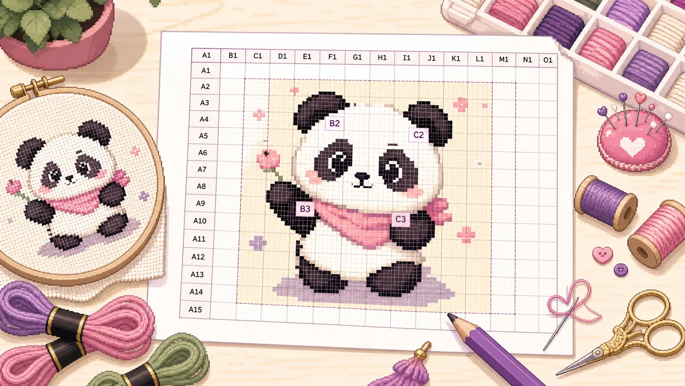 Cross Stitch Grid Maker: Turn Any Picture into a Printable Stitch Reference
