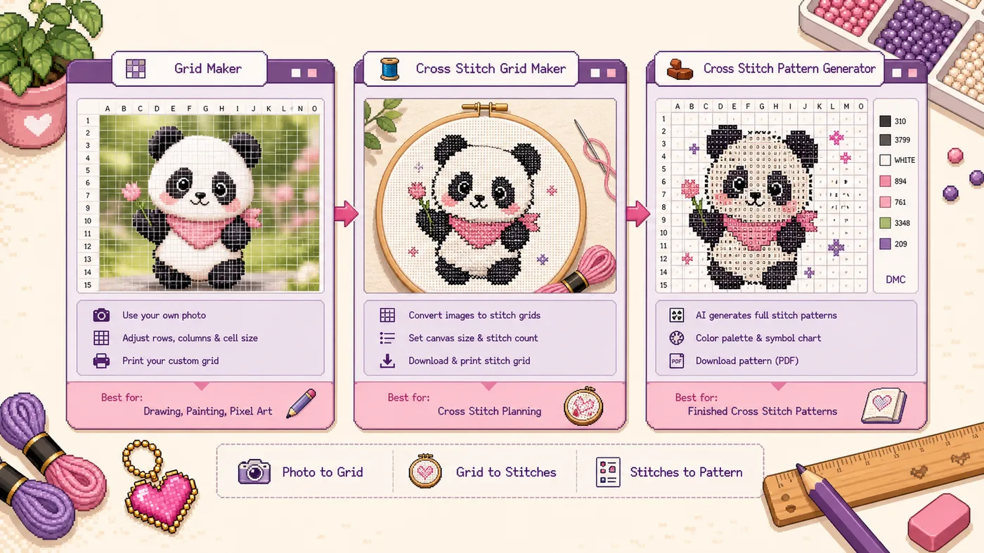 Grid Maker vs Cross Stitch Grid Maker: Which Tool Should You Use?
