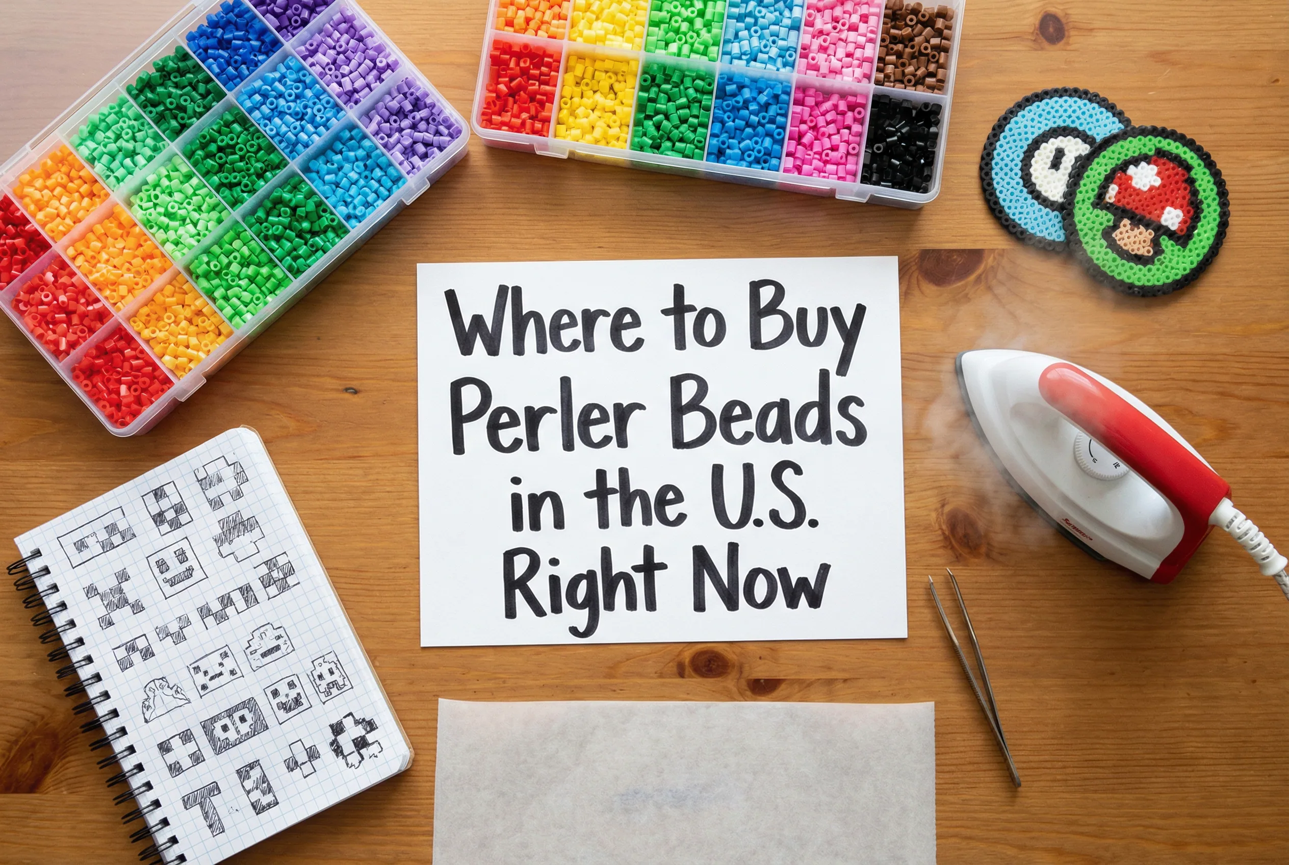 Where to Buy Perler Beads: Practical Guide Before You Order planning flatlay